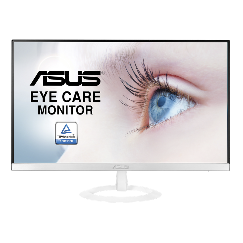 Monitor 23.8″ ASUS VZ249HE-W, FHD, IPS, 16:9, 1920*1080, 60Hz, LED, 5ms,250 cd/m2, 178/178, 80M:1/1000:1, Flicker-free, HDMI, VG 16:9 imagine 2022 3foto.ro