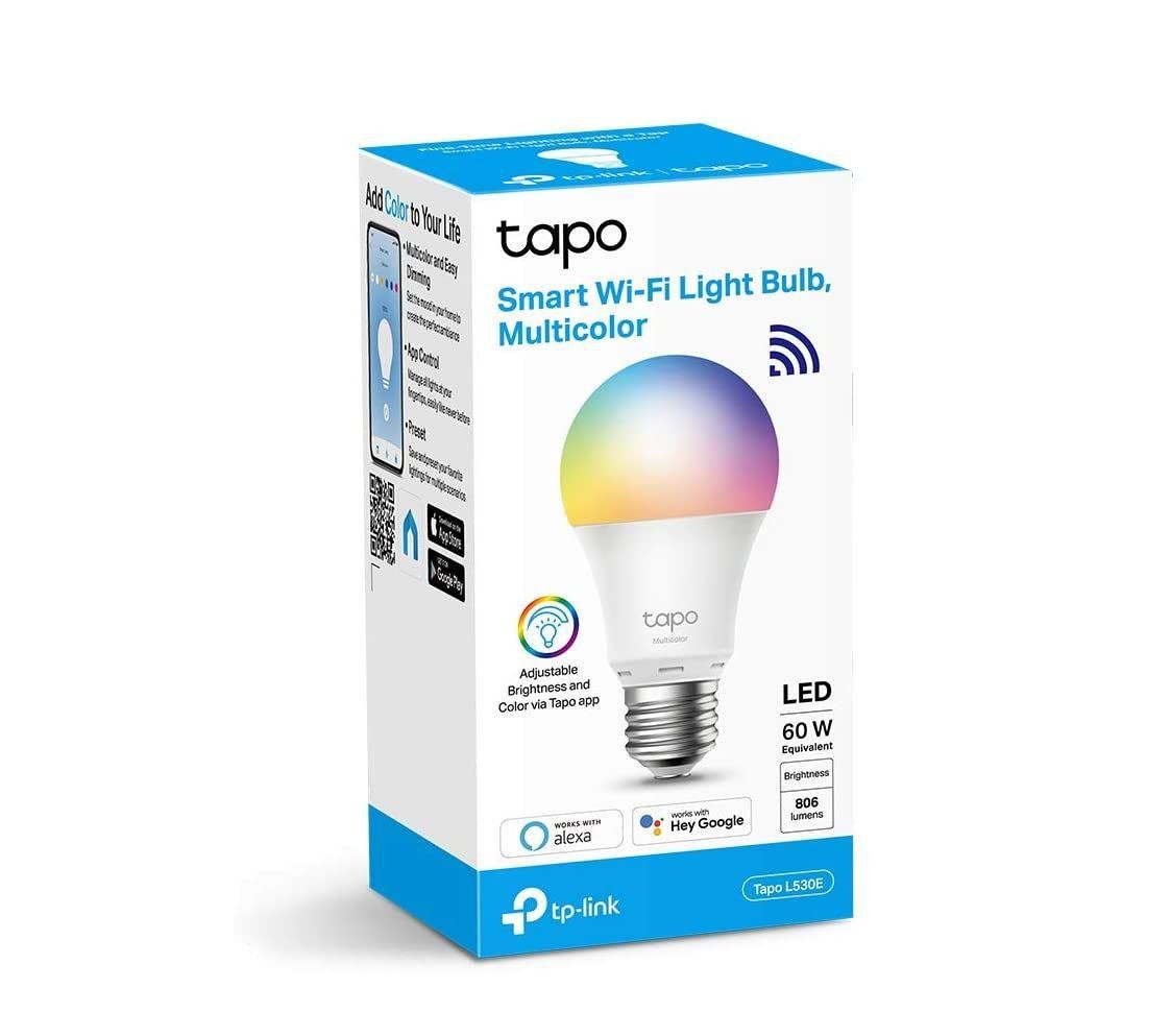 TP-Link Tapo L530E Smart bulb Multicolor Wi-Fi, E27, Wi-Fi Protocol IEEE 802.11b/g/n, Wi-Fi Frequency: 2.4 GHz Wi-Fi, 806 lumeni