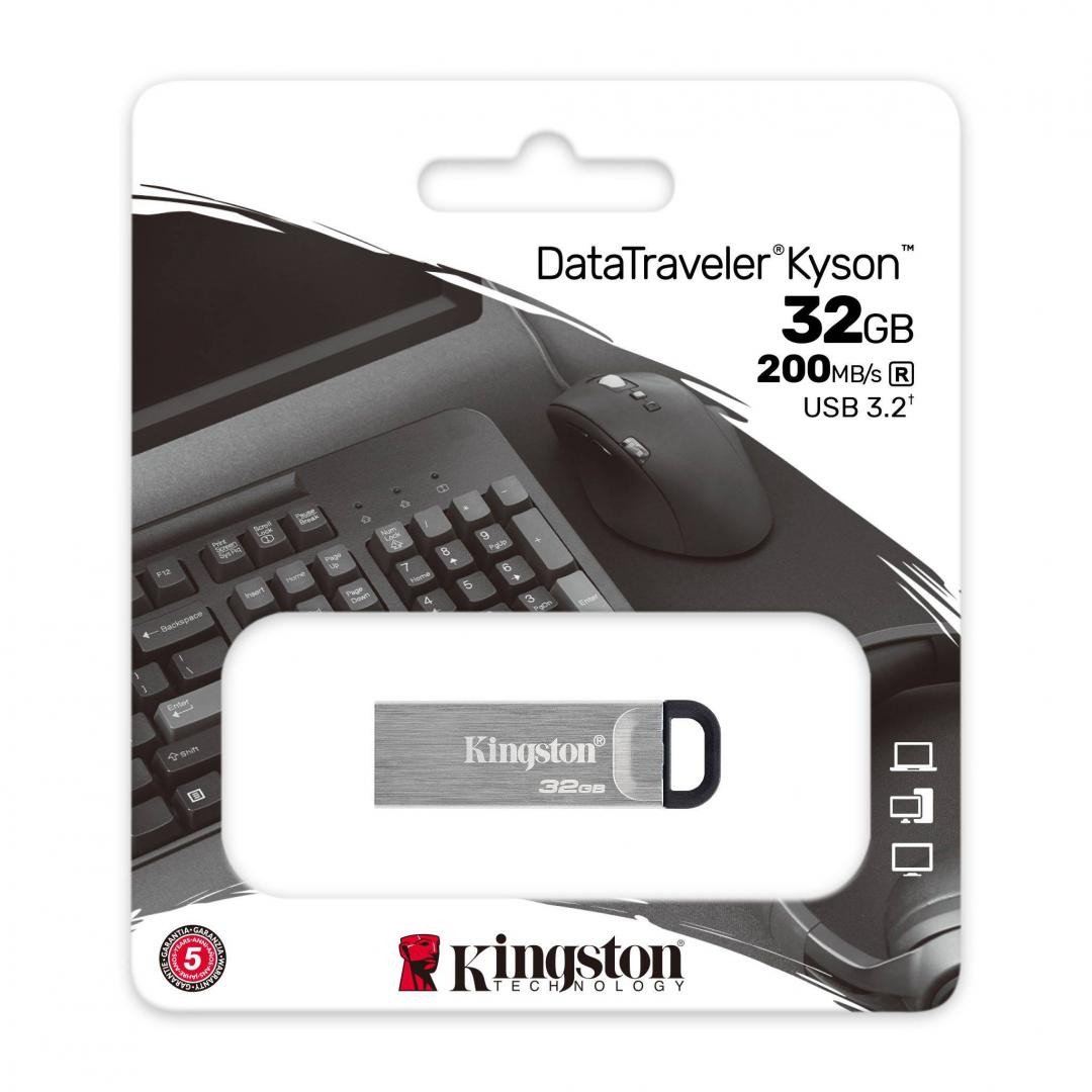 Memorie USB Flash Drive Kingston, DataTraveler Kyson, 32GB, USB 3.2 - 4 | YEO