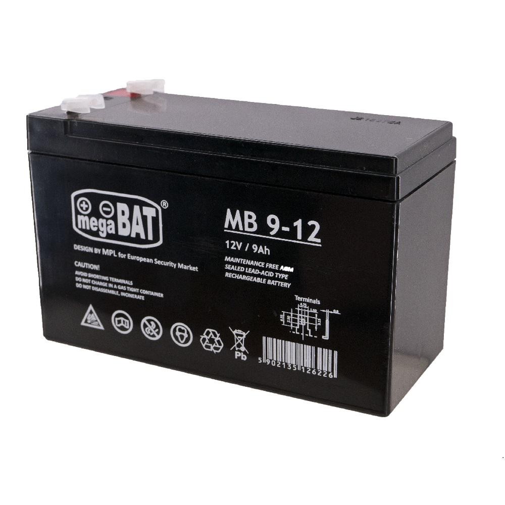 Acumulator VRLA AGM Megabat MB9-12 fara intretinere 9Ah 12V. terminal de conexiune FASTON 187 (4.75×0.8mm) Dimensiuni: 151 x 65 (4.75x0.8mm) imagine 2022 3foto.ro