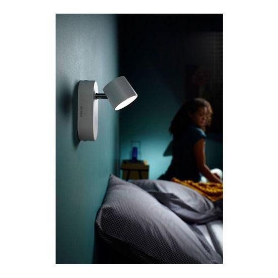 Spot LED Philips myLiving Star, 4.5W, 170 lm, lumina calda (2700K),IP20 ,11cm, Metal, Alb