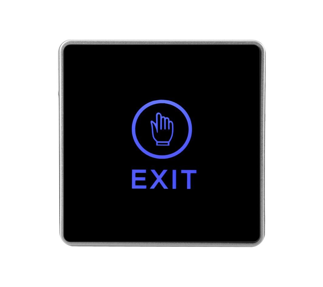 Buton de iesire cu touchscreen, aplicabil, ND-EB17-1 Iesire contact:NO/NC Icon: hand LED stare Bi-color: albastru- verde Materia