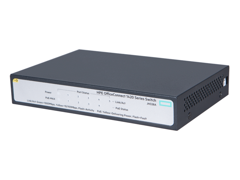 HPE OfficeConnect 1420 5G PoE+ (32W) Switch - 5 | YEO