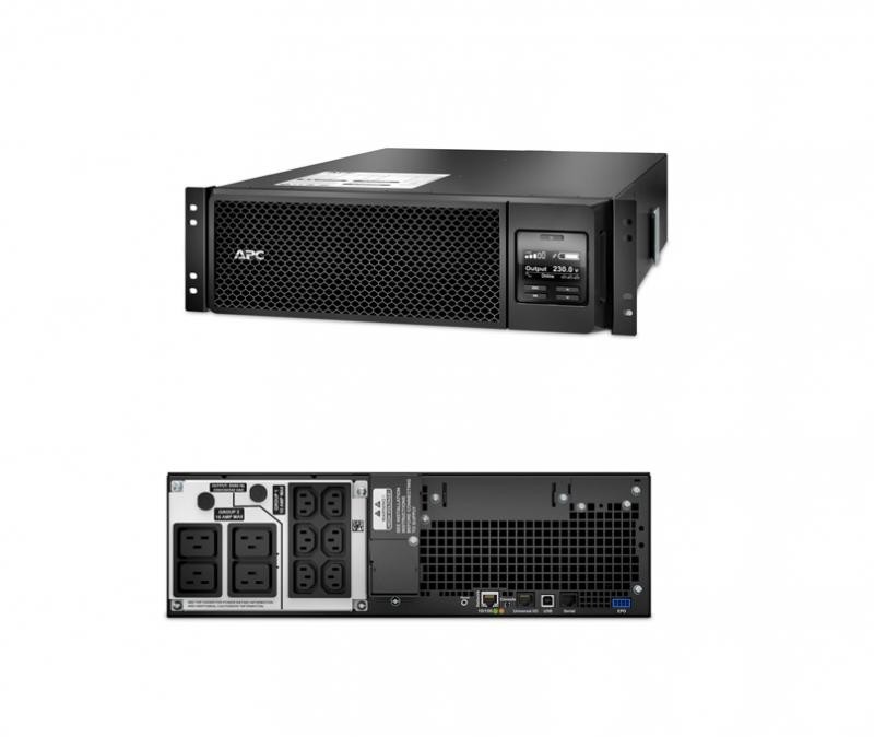 UPS APC Smart-UPS SRT online dubla-conversie 5000VA / 4500W 6 conectoriC13 4 conectori C19 extended runtime rackabil, baterie AP