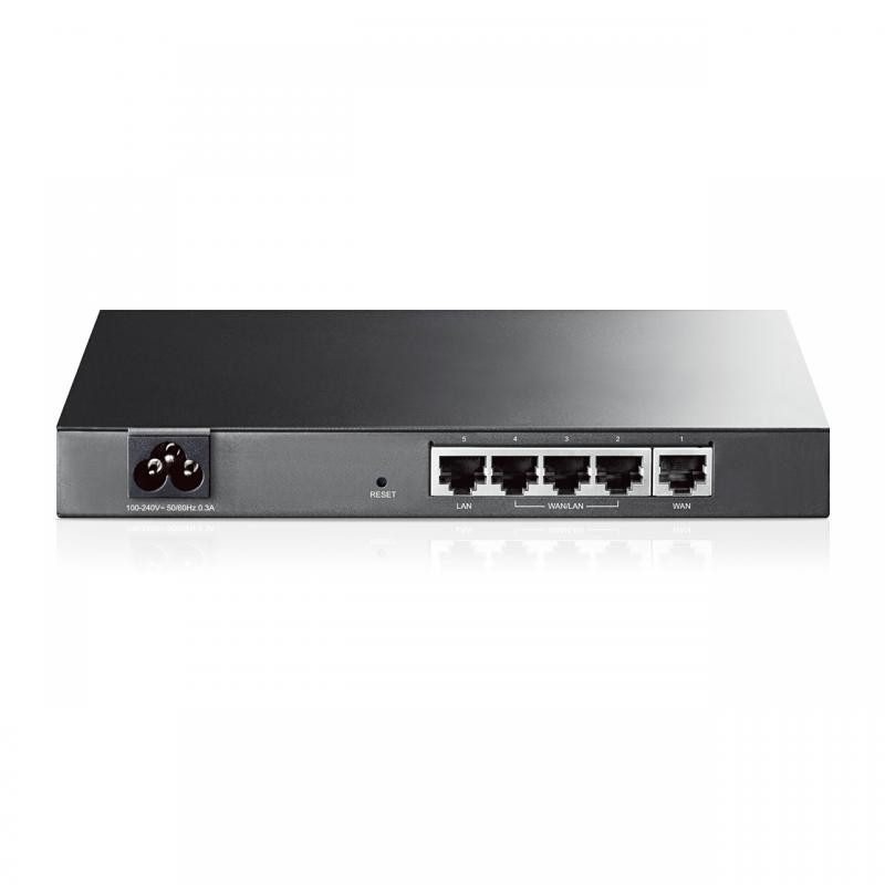 Router TP-Link TL-R470T+, 1xWAN 10/100, 1xLAN 10/100, 3xWAN/LAN configurabile, Small Office and Net Cafe, Load Balance, Advanced