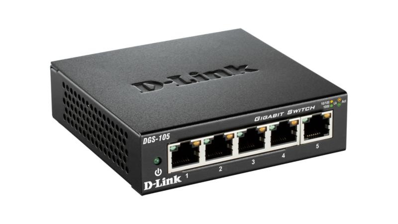 Switch D-Link DGS-105, 5 port,10/100/1000 Mbps