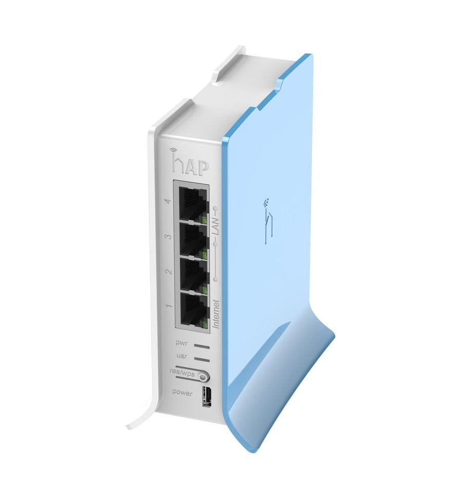 MIKROTIK home Access Point hAP lite, RB941-2ND-TC, 4* 10/100 Ethernetports, 1* CPU core count, CPU nominal frequency: 650 MHz, R