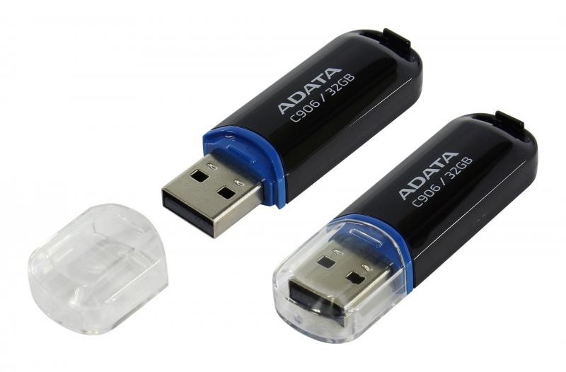 Memorie USB Flash Drive ADATA C906, 32GB, USB 2.0, negru 1cctv.ro imagine 2022 3foto.ro