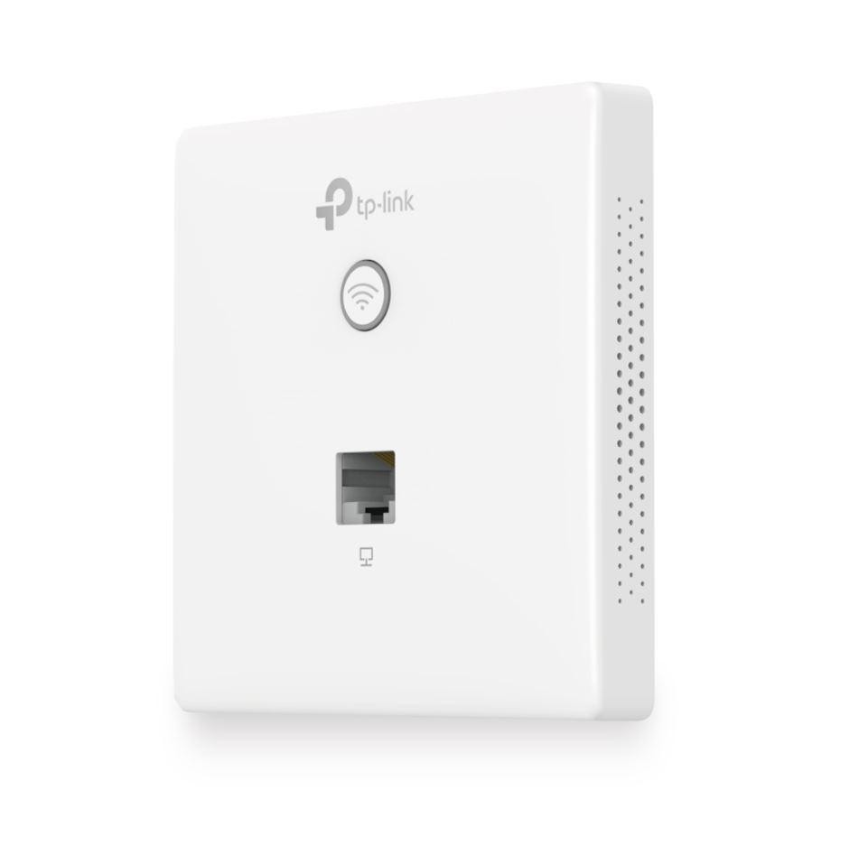 Wireless access point tp-link eap230-wall, 1× 10/100/1000 mbps ethernet port, 802.3af/802.3at poe, 2 dual-band antennas, 2.4 ghz
