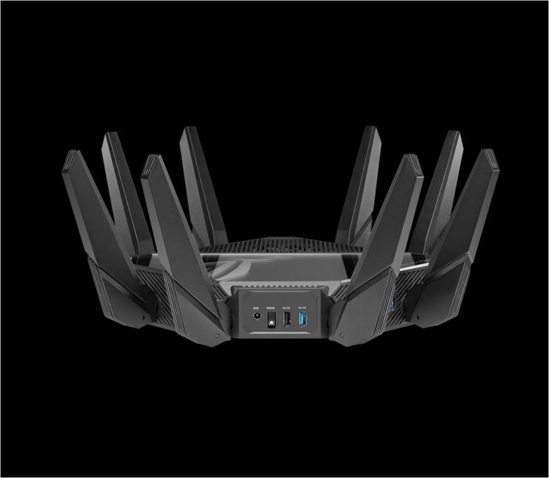 Asus Quad-band WiFi Gaming Router GT-AXE16000 Network Standard: WiFi 6 (802.11ax), WiFi 6E (802.11ax), Backwards compatible with retelistica