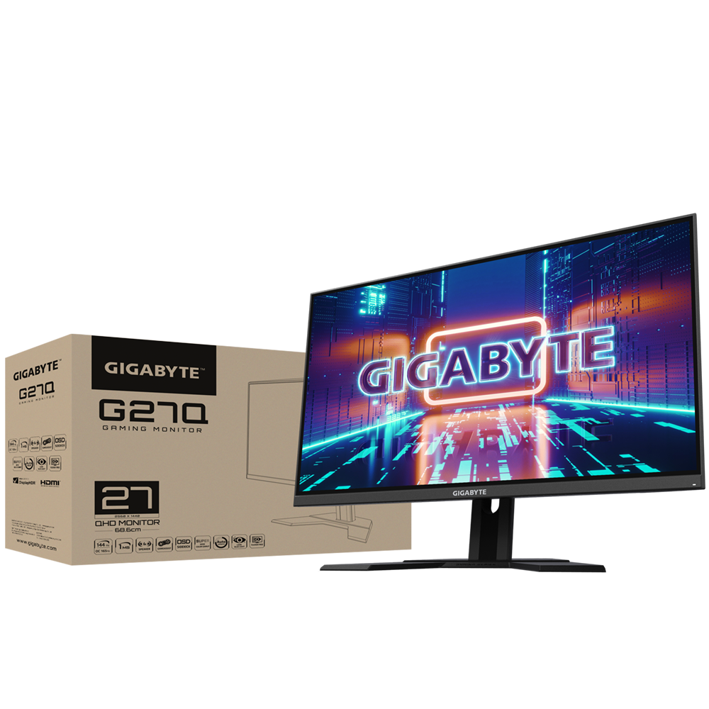 Monitor Gigabyte G27Q Gaming Monitor Panel Size (diagonal) 2‎7″ IPS Display monitoare