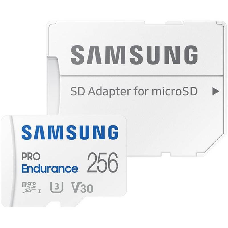 Card de memorie MicroSD Samsung,PRO Endurance MB-MJ128KA/EU, 256GB, cu adaptor, Class 10 (Class imagine 2022 3foto.ro