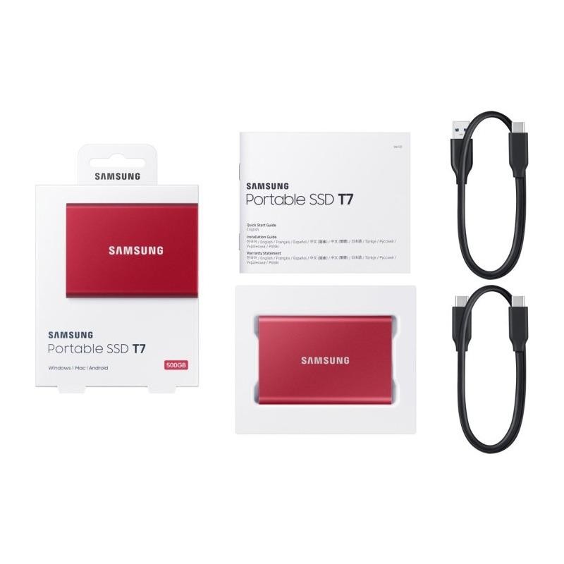 SSD extern Samsung, 2TB, USB 3.1, Red (red) imagine 2022 3foto.ro