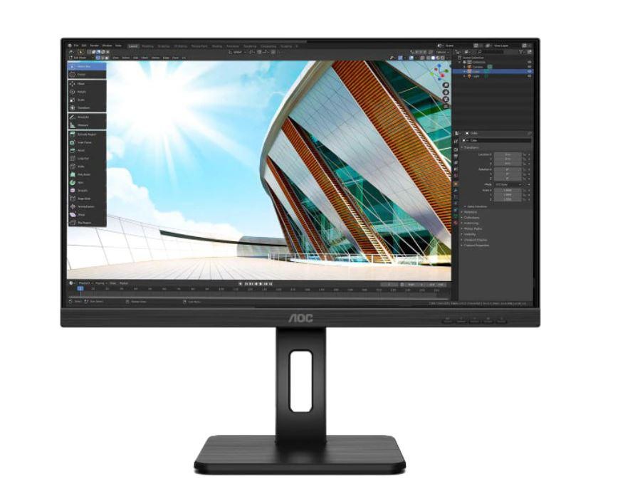 MONITOR AOC Q27P2Q 27 inch, Panel Type: IPS, Backlight: WLED, Resolution: 2560 x 1440, Aspect Ratio: 16:9, Refresh Rate:75Hz, R