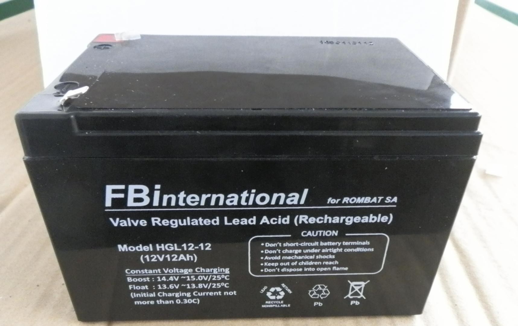 Acumulator stationar pentru UPS 12A/12V, HGL12-12 151mm x 99mm x 95mm