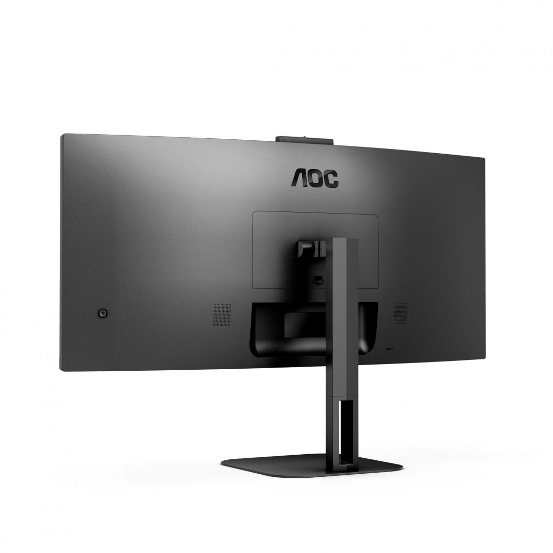 Monitor aoc cu34v5cw/bk 34 inch, panel type: va, backlight: wled, resolution: 3440x1440, aspect ratio: 21:9, refresh rate:100hz