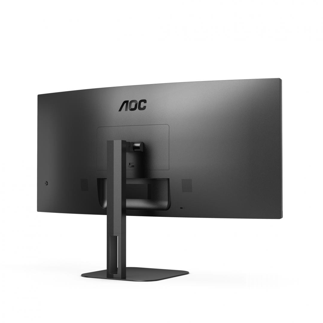 Monitor aoc cu34v5c/bk 34 inch, panel type: va, backlight: wled, curvature: 1500r, resolution: 3440x1440, aspect ratio: 21:9, r