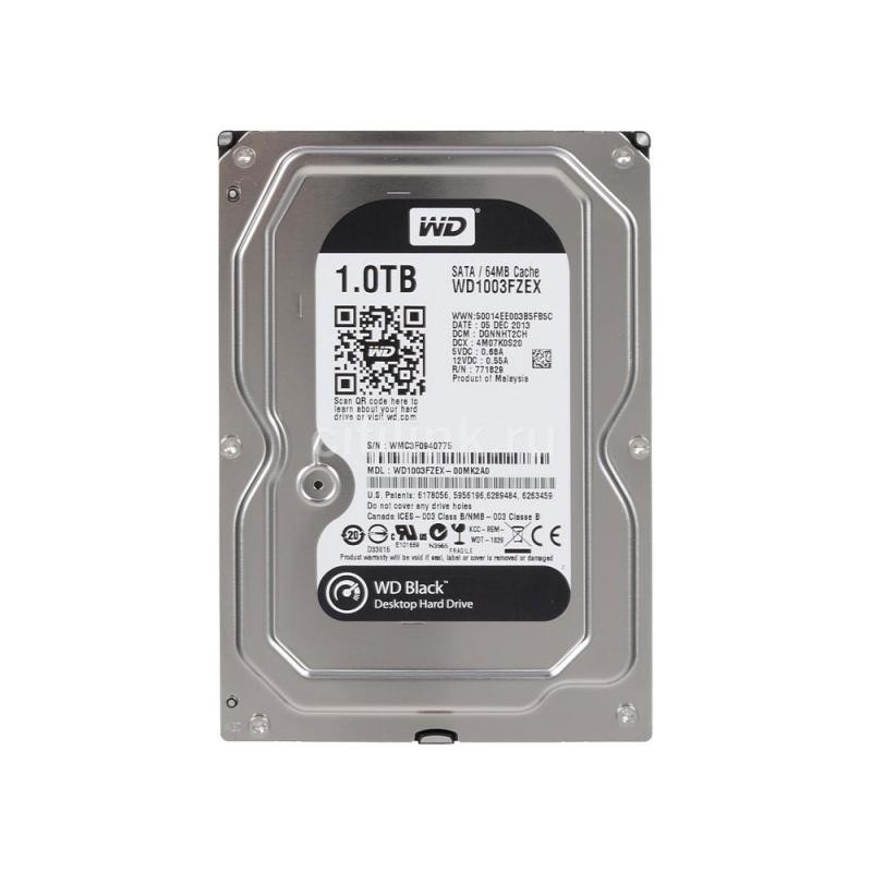 HDD WD Black 1TB SATA-III 7200rpm 64mb
