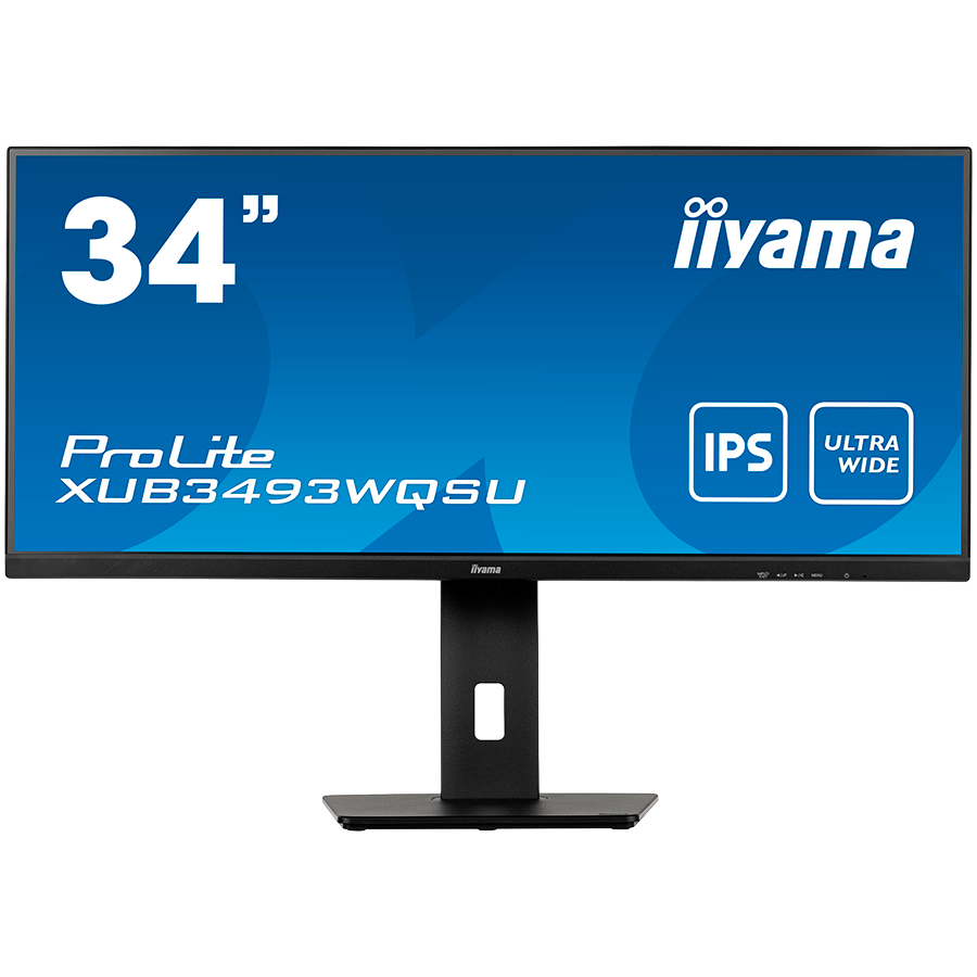 Iiyama monitor led xub3493wqsu-b5 34” ips 3440 x 1440 @75hz 21:9, 400 cd/m², 4ms, hdmi, dp, usb, height, swivel, tilt,