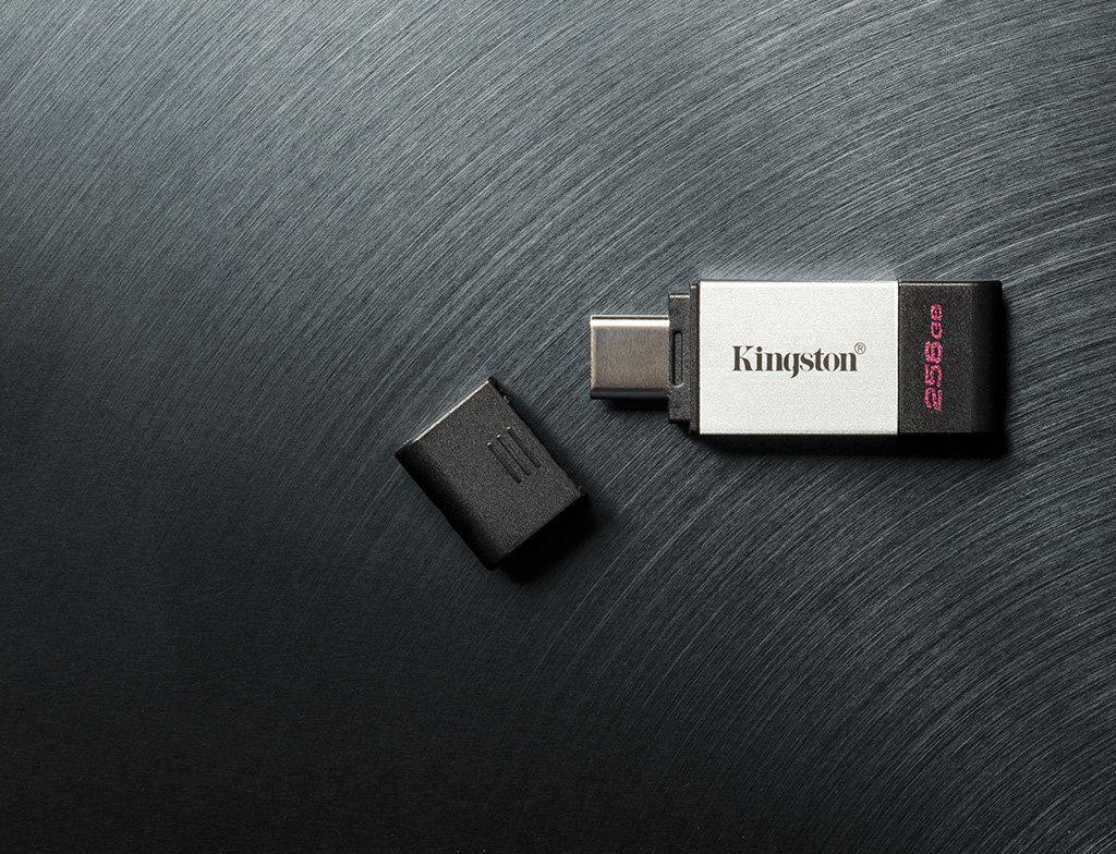 Memorie USB Flash Drive Kingston 256GB Data Traveler 80, USB 3.2 1cctv.ro imagine 2022 3foto.ro