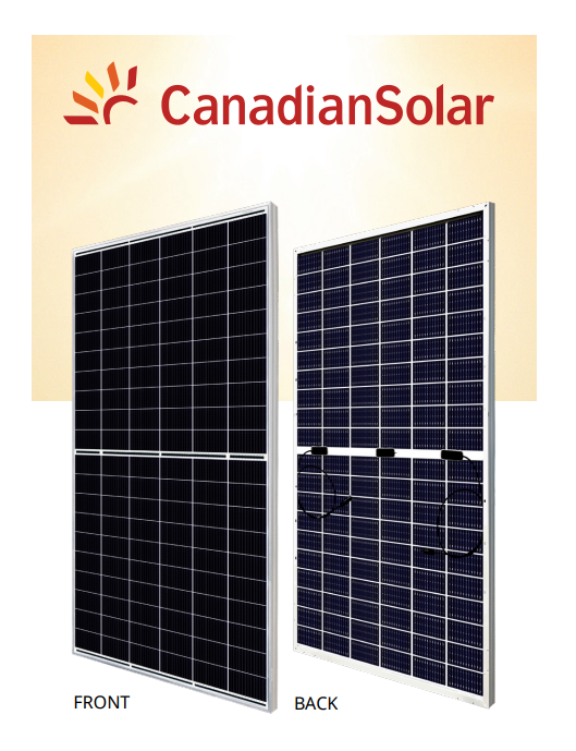 Canadian Solar Panou solar fotovoltaic monocristalin bihiku7 bifacial mono perc cs7l-595mb-ag silver frame, max. 1500v, lungime cablu 460mm(+)/