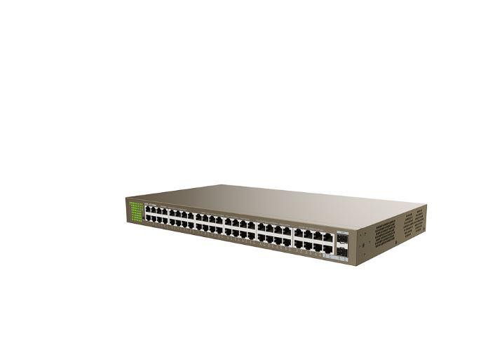 Switch IP-COM G1050F, standarde retea: IEEE 802.3, IEEE 802.3u, IEEE 802.3x, IEEE 802.3ab, IEEE 802.3z, interfata: 48 x 10/100/1 - 2 | YEO