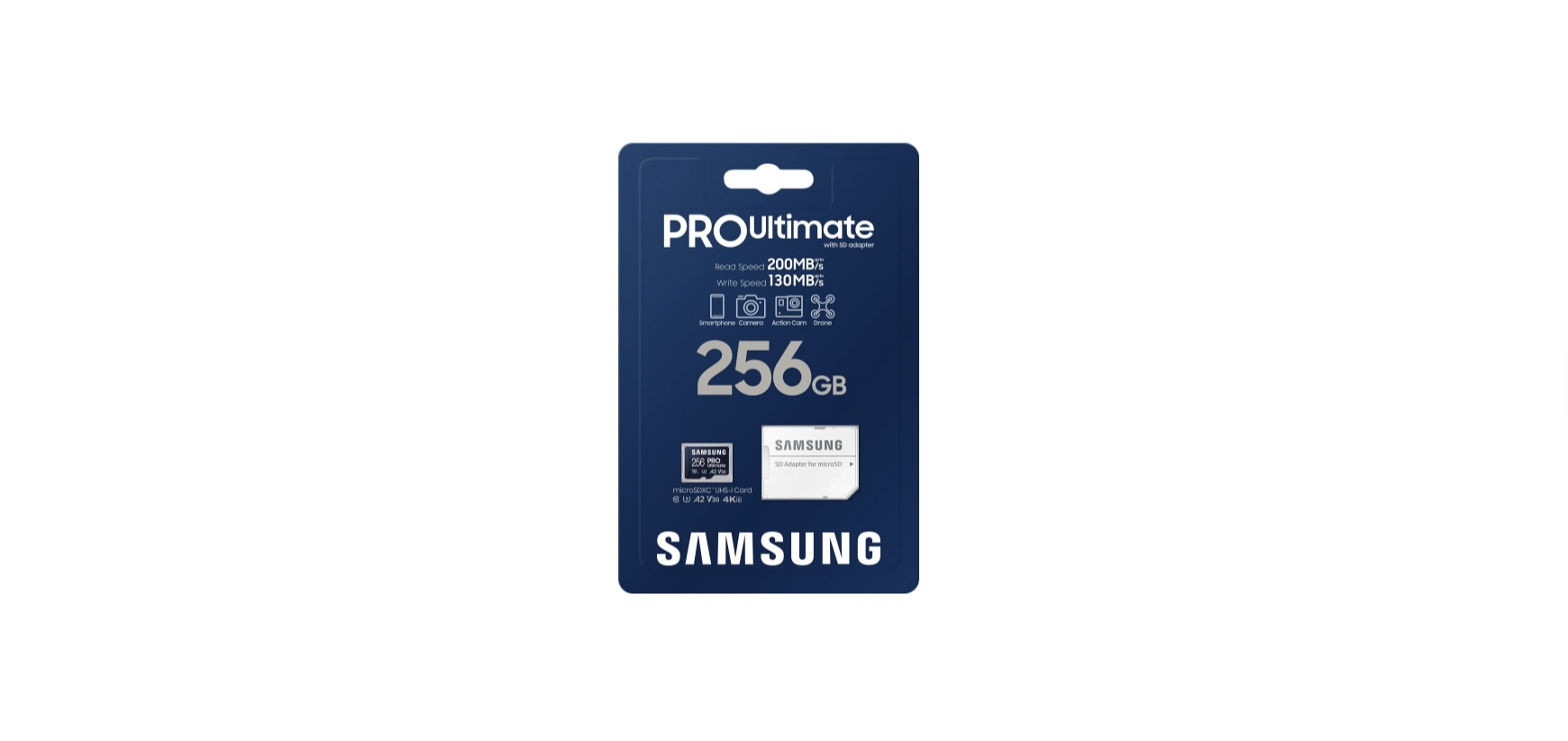 Card de Memorie MicroSDXC Samsung Pro Ultimate, 256GB, MB-MY128SA/WW, Clasa 10, pana la 200MB/S, cu adaptor - 2 | YEO