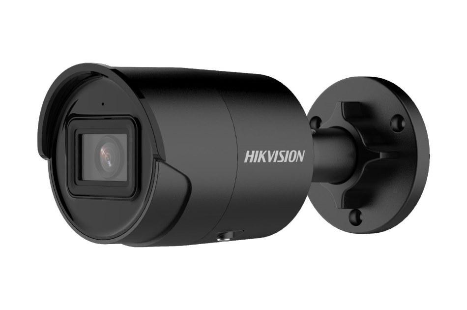 Camera supraveghere Hikvision IP bullet DS-2CD2043G2-IU(2.8mm)black, 4MP, culoare neagra, Acusens - filtrarea alarmelor false du
