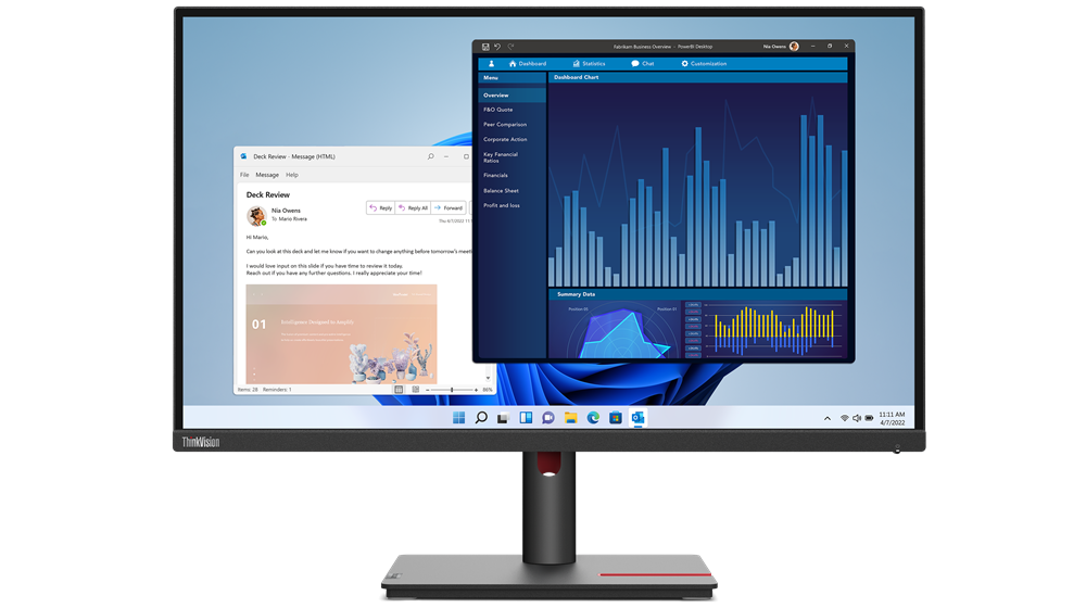Monitor Lenovo ThinkVision T27h-30, QHD IPS, 16:9, Brightness: 350 nits, Contrast ratio: 1000:1, Response time: 4 ms / 6 ms , Co - 2 | YEO