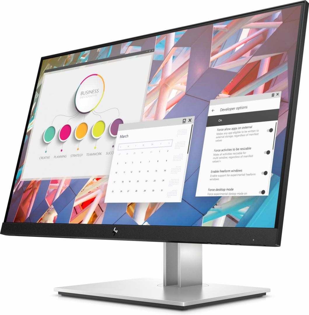 Monitor LED HP E24 G4, 23.8inch, FHD IPS, 5ms, 60Hz, negru - 1 | YEO
