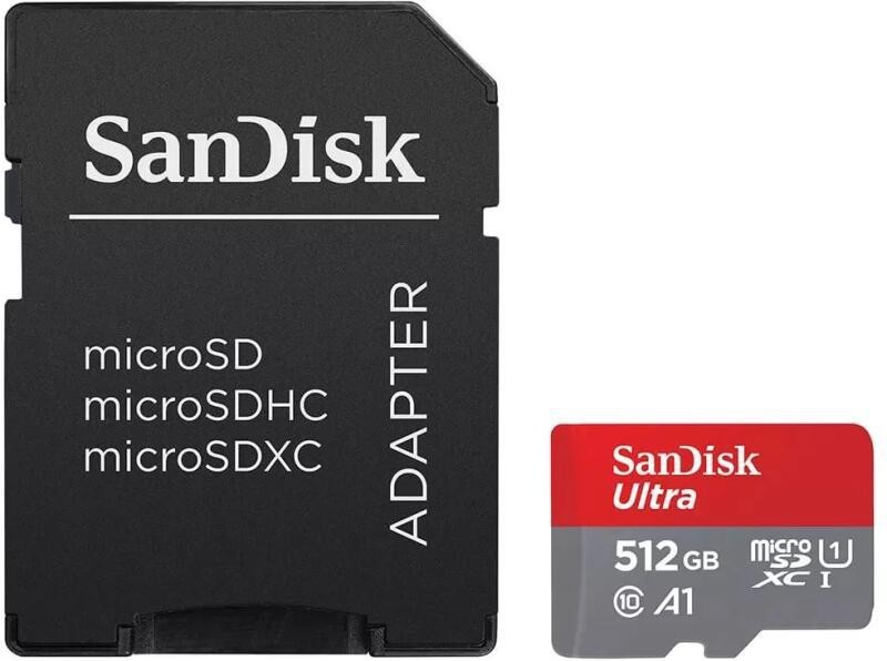 Card de Memorie SanDisk, 512GB, UHS-I, Class 10, 80MB/s + Adaptor - 2 | YEO