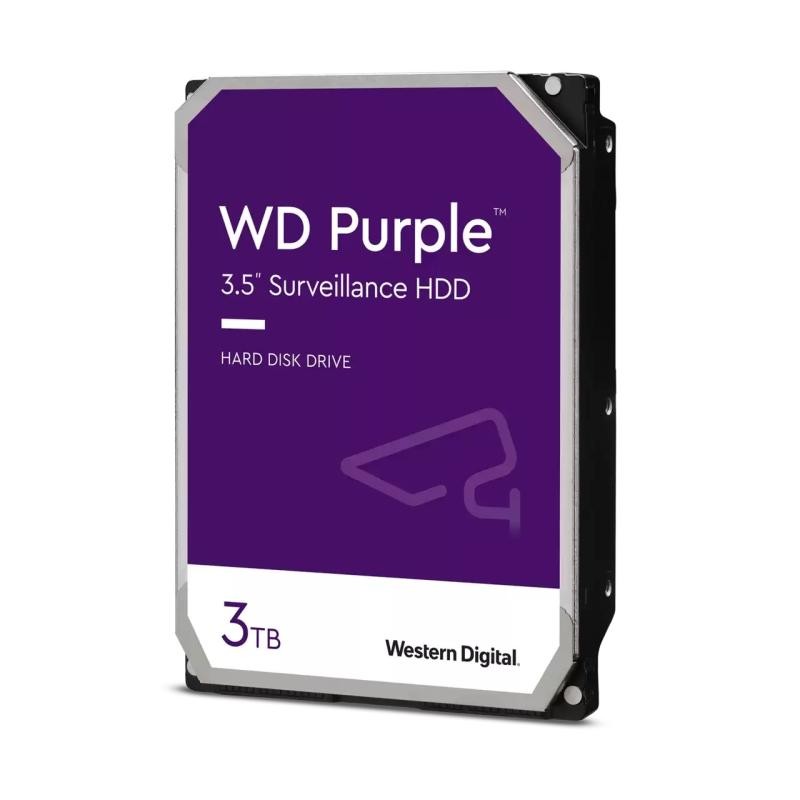 HDD Surveillance WD , Purple 3TB 64MB 5400RPM SATA III - 2 | YEO