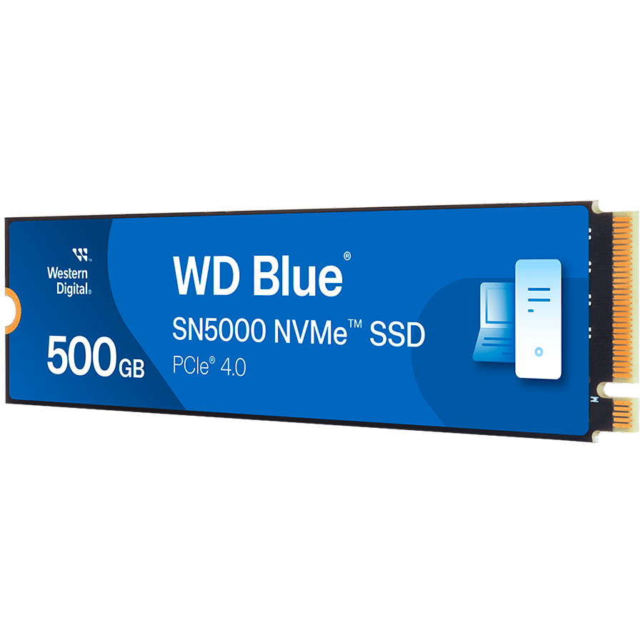 SSD WD Blue SN5000 500GB M.2 2280 PCIe Gen4 x4 NVMe TLC, Read/Write: 5000/4000 MBps, IOPS 480K/770K, TBW: 300