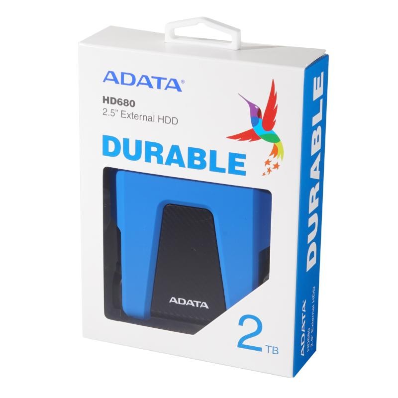 HDD Extern Adata HD680, 2TB, Albastru, USB 3.1 - 3 | YEO