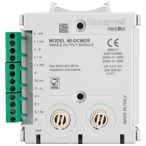 Honeywell MI/DCMOE Modul 1 iesire, cu izolator MORLEY-IAS Optiune de montare pe sina DIN Optiune de montare aparenta Indicator d