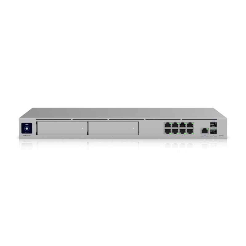 Ubiquiti UniFi Dream Machine PRO MAX, 2.0 GHz quad-core processor, Dual WAN Ports, One 10G SFP+ Port, 2.5G RJ45+ Port, 2x 3.5