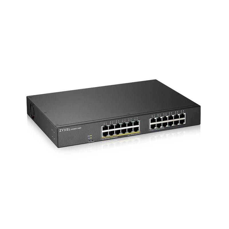 Zy GS1900-24, 24-port GbE L2, 12 Prt POE - 2 | YEO