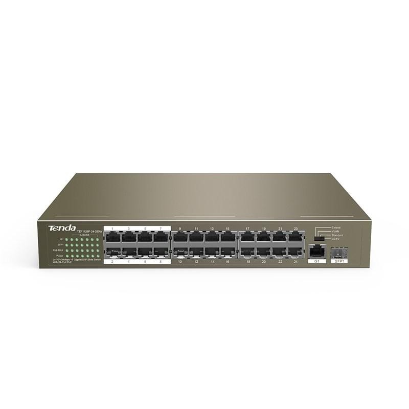 Switch Tenda TEF1126P-24-250W, 24 port, 10/100Mbps - 3 | YEO