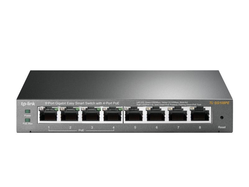 Switch TP-LINK TL-SG108PE, 8 port, 10/100/1000 Mbps - 2 | YEO