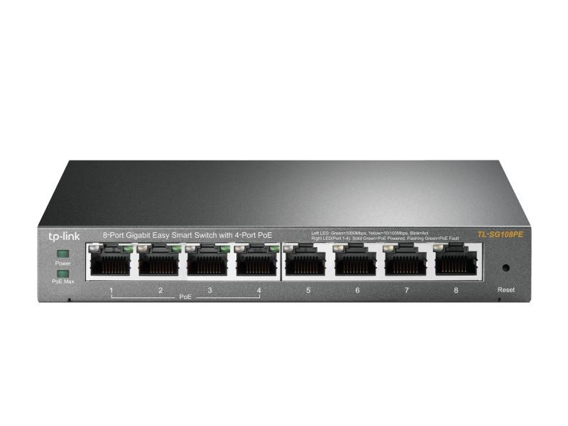 Switch TP-LINK TL-SG108PE, 8 port, 10/100/1000 Mbps - 3 | YEO