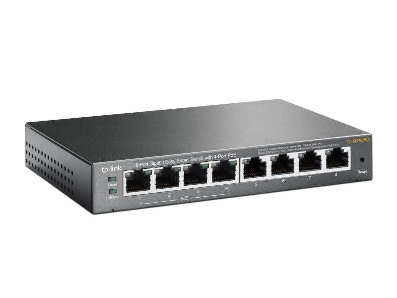Switch TP-LINK TL-SG108PE, 8 port, 10/100/1000 Mbps - 4 | YEO