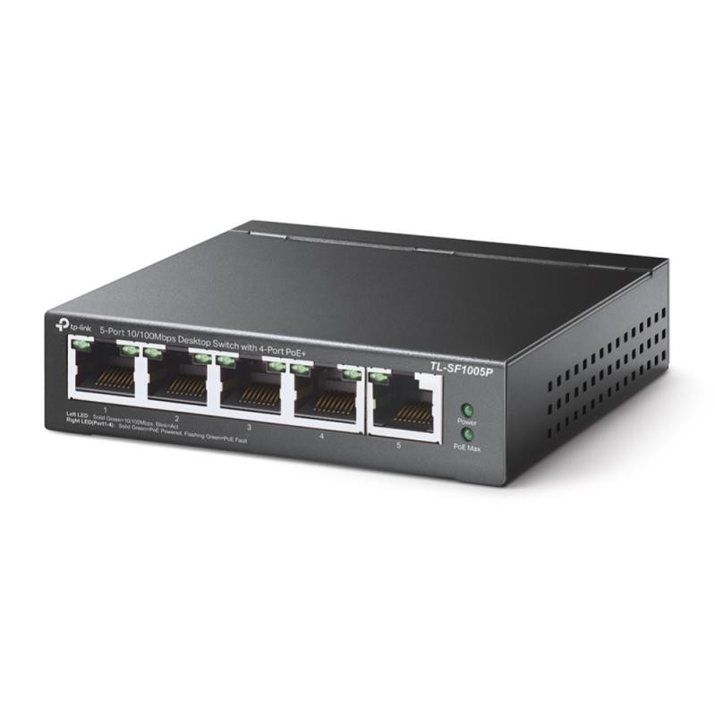 Switch TP-LINK TL-SF1005P, 5 Port, 10/100 Mbps - 4 | YEO