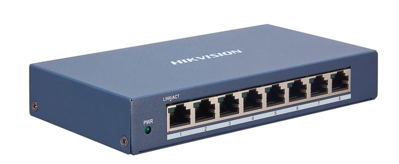 Switch 8 porturi Gigabit Hikvision DS-3E1508-EI, L2, Smart Managed, 8 × gigabit RJ45 porturi, switching capacity 16 Gbps, networ - 2 | YEO