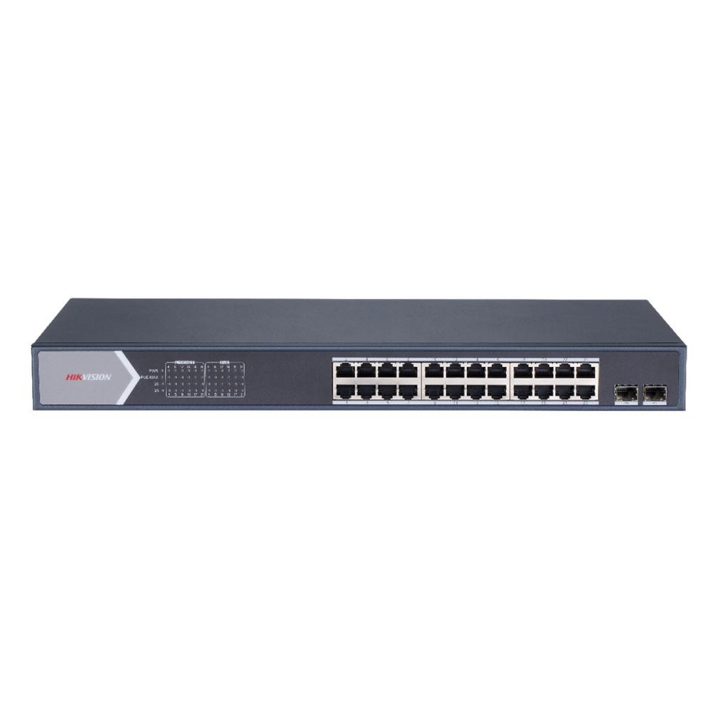 Switch 24 porturi Gigabit Hikvision DS-3E1526P-SI, L2, Smart Managed, 24 × gigabit PoE ports si 2 × gigabit fiber optical ports, - 1 | YEO