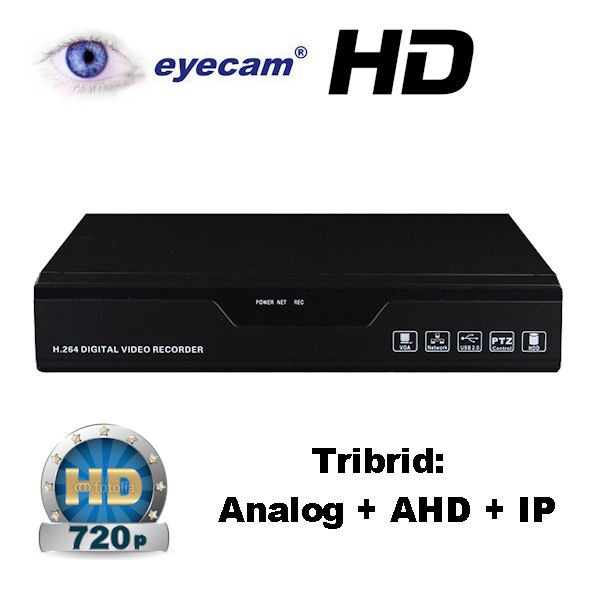 DVR AHD 4 canale 720P Eyecam EC-DVRAHD5001