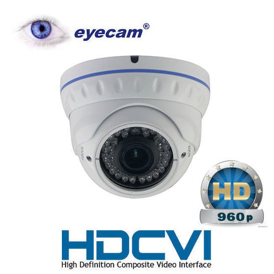 Camera hdcvi 1.3mp 960p dome varifocal eyecam ec-cvi3142