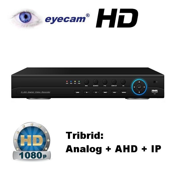 DVR AHD 8 canale full HD TRIBRID Eyecam EC-DVRAHD5009