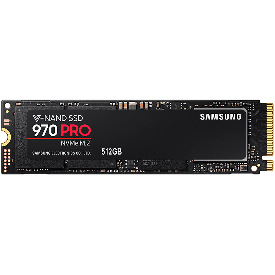 SAMSUNG 970 EVO PRO 512GB SSD, M.2 2280, NVMe, Read/Write: 3400 / 2500 MB/s, Random Read/Write IOPS 370K/500K
