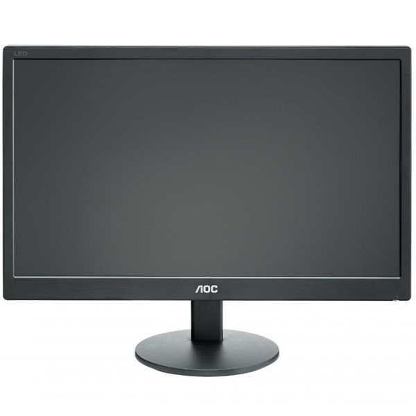 AOC Monitor LED E2070SWN (19.5\'\', TN, 16:9, 1600x900, 5 ms, 600:1, 20M:1, 90/50, 200 cd/m2, VGA, Tilt: -3/+10, VESA) Black