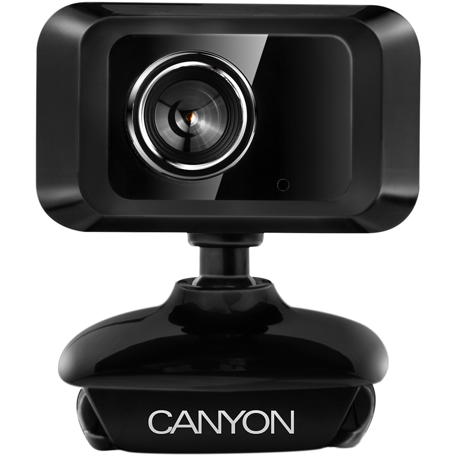 CANYON Enhanced 1.3 Megapixels resolution webcam with USB2.0 connector, viewing angle 40?, cable length 1.25m, Black, 49.9x46.5x